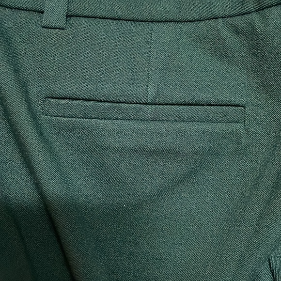 J. Crew Stretch size 00 Forest Green Low-rise Crop Super Stretchy Dress Pants - Picture 6 of 9